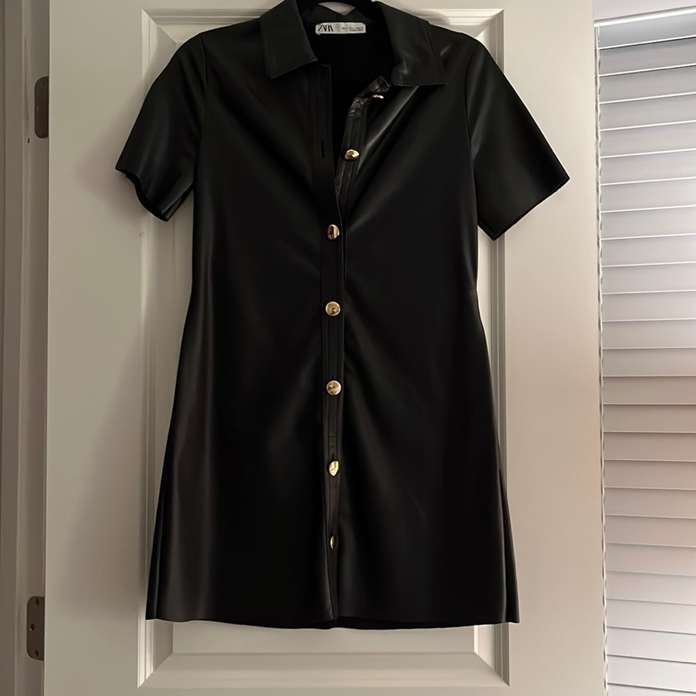 Zara leather dress